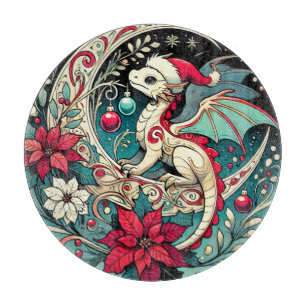 Christmas Dragon Cutting Board