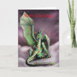 Christmas Dragon Fairy Lights Holiday Card at Zazzle