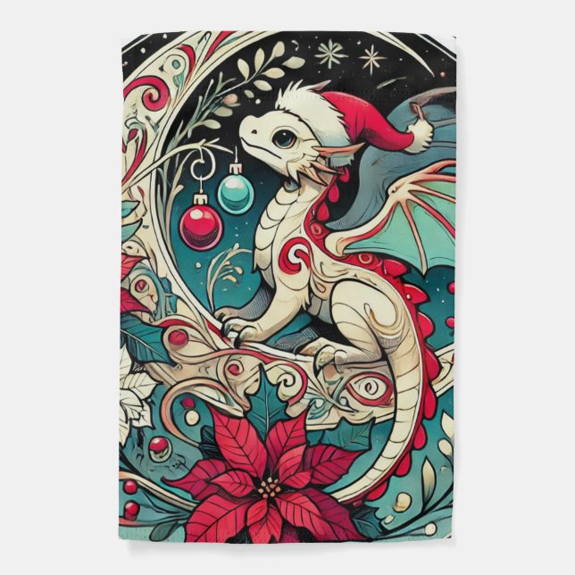 Christmas Dragon                                   Garden Flag (Front)