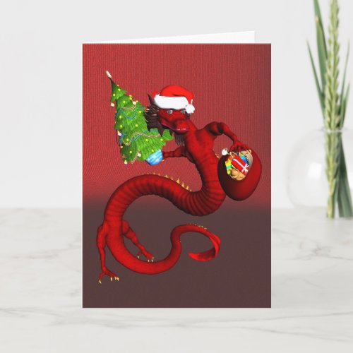 Christmas Dragon Holiday Card
