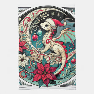 Christmas Dragon                                   Kitchen Towel