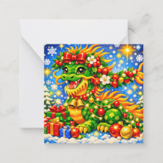 Christmas Dragon★ Note Card