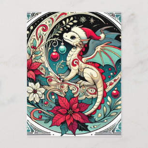 Christmas Dragon Postcard