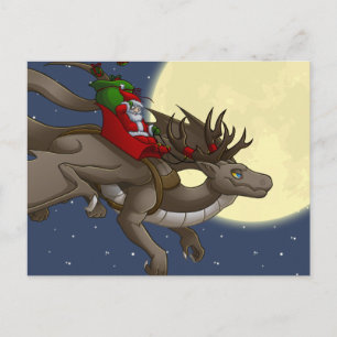 Christmas Dragon Postcard