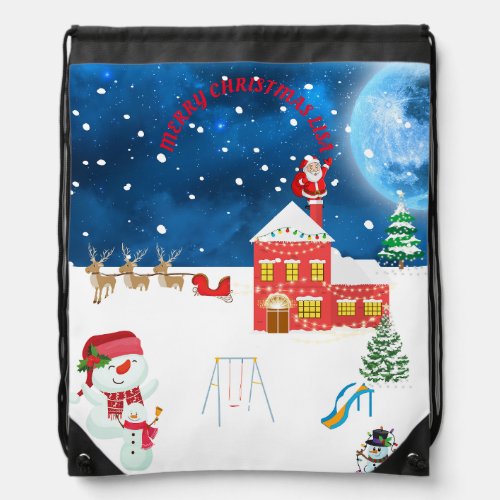 Christmas  drawstring bag