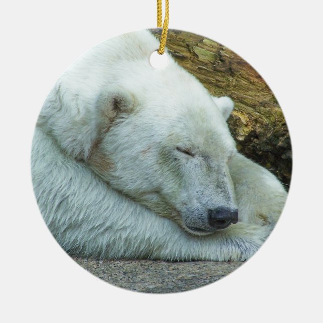 Christmas Dreams Ceramic Ornament (Front)