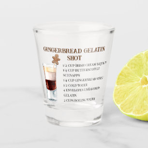 Christmas Drink Recipe Holiday Party Gingerbread Shot Glass