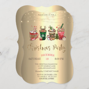 Christmas Drinks Christmas Company Party Invitation
