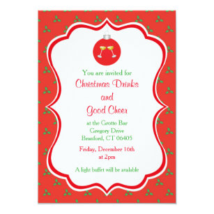 annual family christmas invitations zazzle