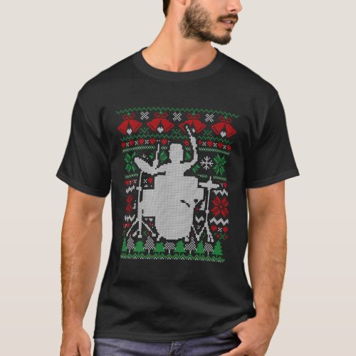 Christmas Drum Drummer Gift T_Shirt