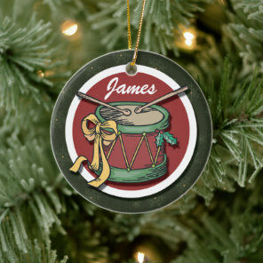 Christmas Drum Ornament