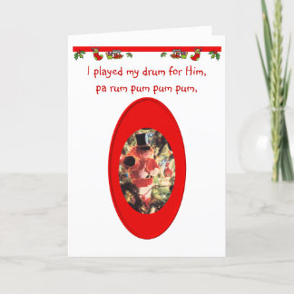 Christmas Drummer Boy Holiday Card