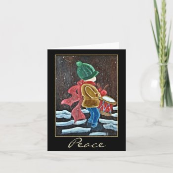 Christmas Drummer Boy Notecard by ChristmasBellsRing at Zazzle