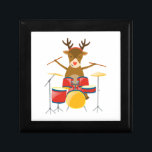 Christmas Drummer Reindeer Drum Set Holidays Gift Box<br><div class="desc">Christmas Drummer Reindeer Drum Set Holidays</div>