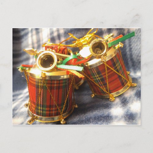 Christmas Drums Postcard