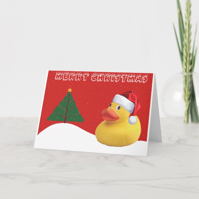 Christmas Duck Christmas Card (Front)