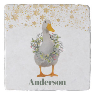 Christmas Duck Personalized Trivet