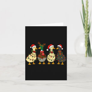 Christmas Ducks Funny Animals Duck Lover Xmas For Card