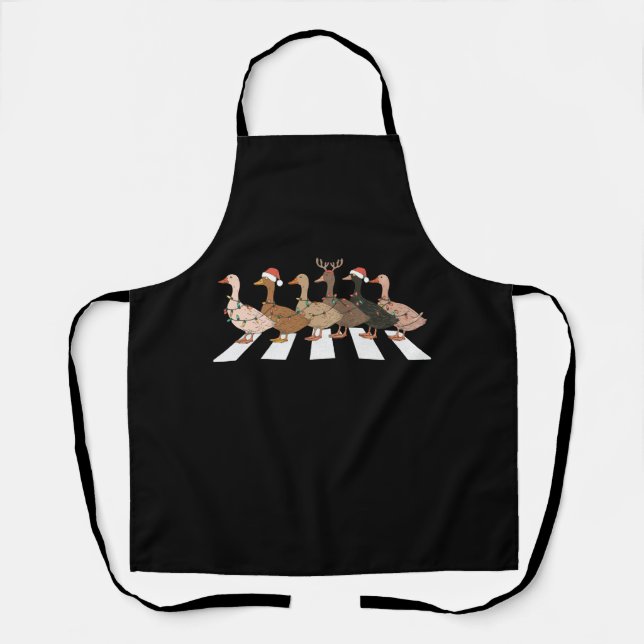 Christmas Ducks Funny Animals Xmas Farm Lover Gift Apron (Front)