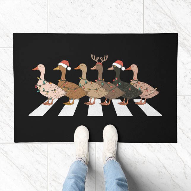 Christmas Ducks Funny Animals Xmas Farm Lover Gift Doormat (Indoor)
