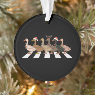Christmas Ducks Funny Animals Xmas Farm Lover Gift Ornament