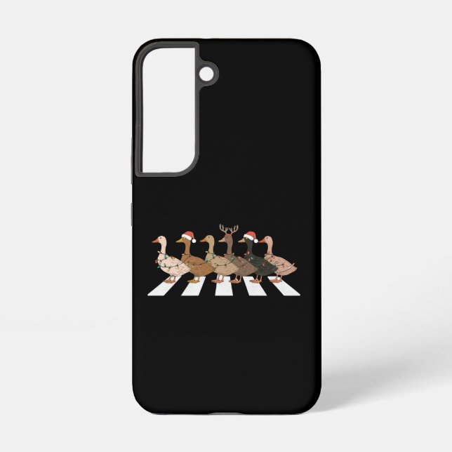 Christmas Ducks Funny Animals Xmas Farm Lover Gift Samsung Galaxy Case (Back)