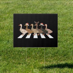 Christmas Ducks Funny Animals Xmas Farm Lover Gift Sign