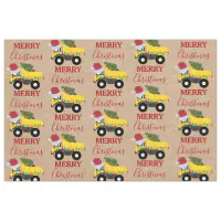 Christmas Dump Truck Construction Trucks Wrapping Paper, Zazzle