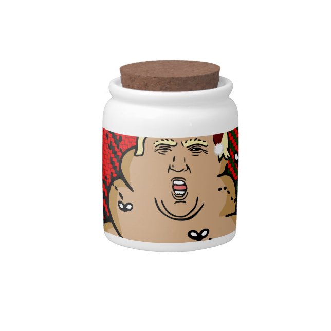 christmas dump trump candy jar (Front)