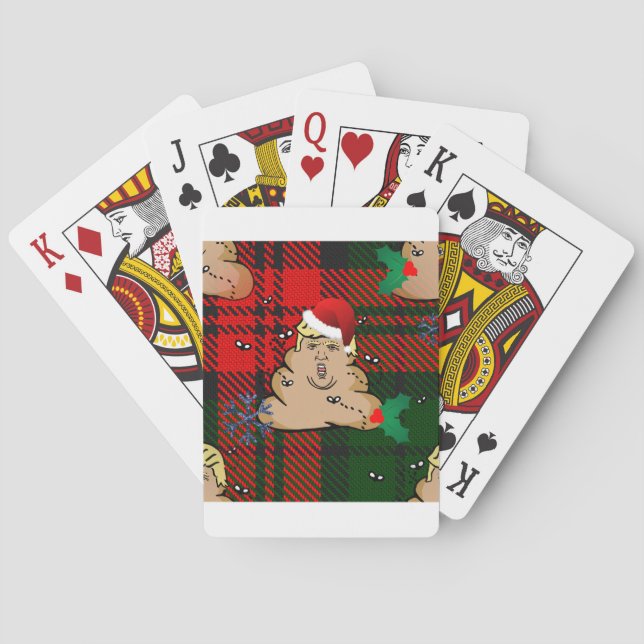 christmas dump trump poker cards (Back)