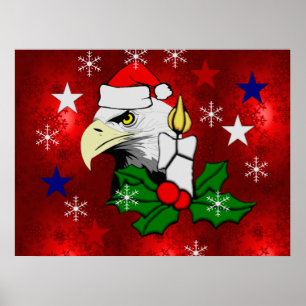 Christmas Eagle Poster