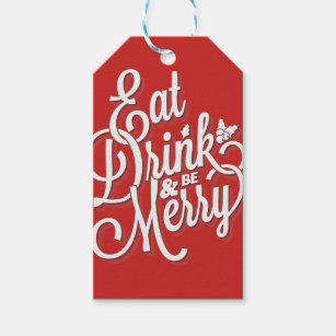 Custom Christmas Tumbler - Eat Drink & Be Merry - Great Gift! – Sunny Box