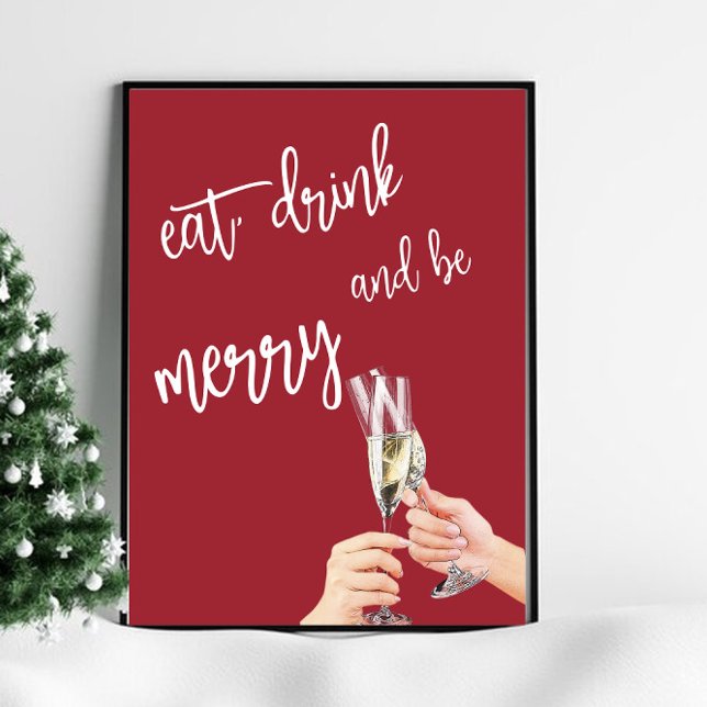Christmas Eat, Drink and be Merry Poster (Creator Uploaded)
