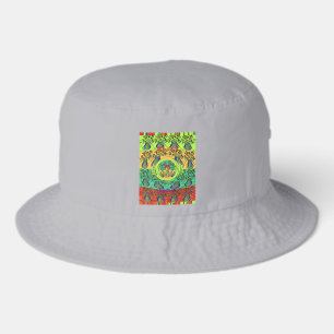 Christmas Eat Love Play Hakuna Matata Color.png Bucket Hat