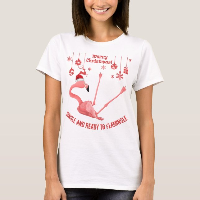 Christmas Edition Flamingle T-Shirt (Front)