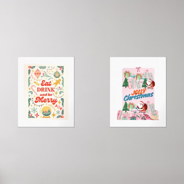 Christmas Edition Poster Wall Art Sets (Front)