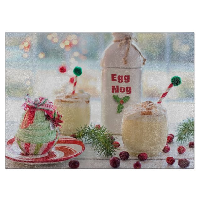 CHRISTMAS EGGNOG  CUTTING BOARD (Front)