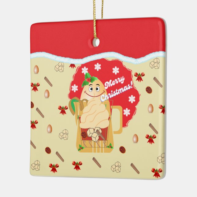 Christmas Eggnog Ornaments 2024 (Left)