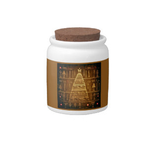Christmas Egyptian Hieroglyphs 3 Candy Jar