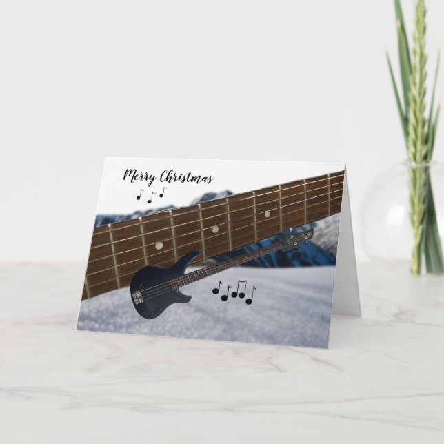 Christmas Electric Guitar Card (Front)
