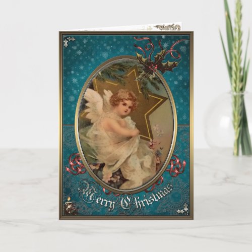 Christmas Elegance Card _ Angel and Star