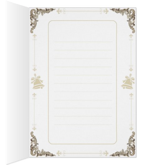 Christmas Elegance Card - Angel near the window. (Inside (Right))