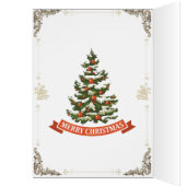 Christmas Elegance Card - Angel with gifts. (Inside (Left))