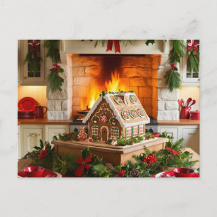 Christmas Elegance Invitation Postcard