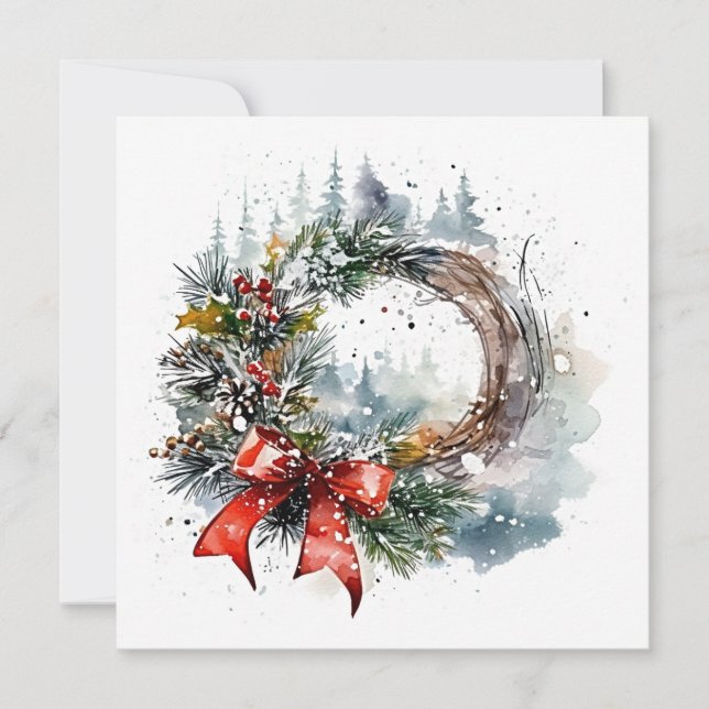 "Christmas Elegance" Note Card (Front)