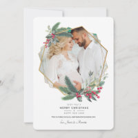 Christmas Elegance Photo Holiday Card