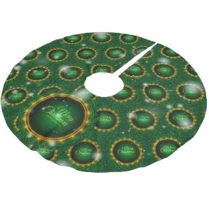 Christmas Elegant Gift Brushed Polyester Tree Skirt