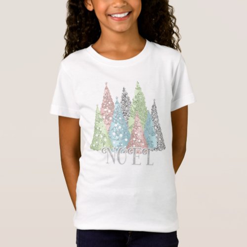Christmas Elegant Glitter T_Shirt for girls