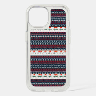 Christmas Elegant Knit Pattern iPhone 15 Case