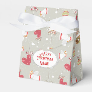 Christmas Elements Angels Birdies Favor Boxes